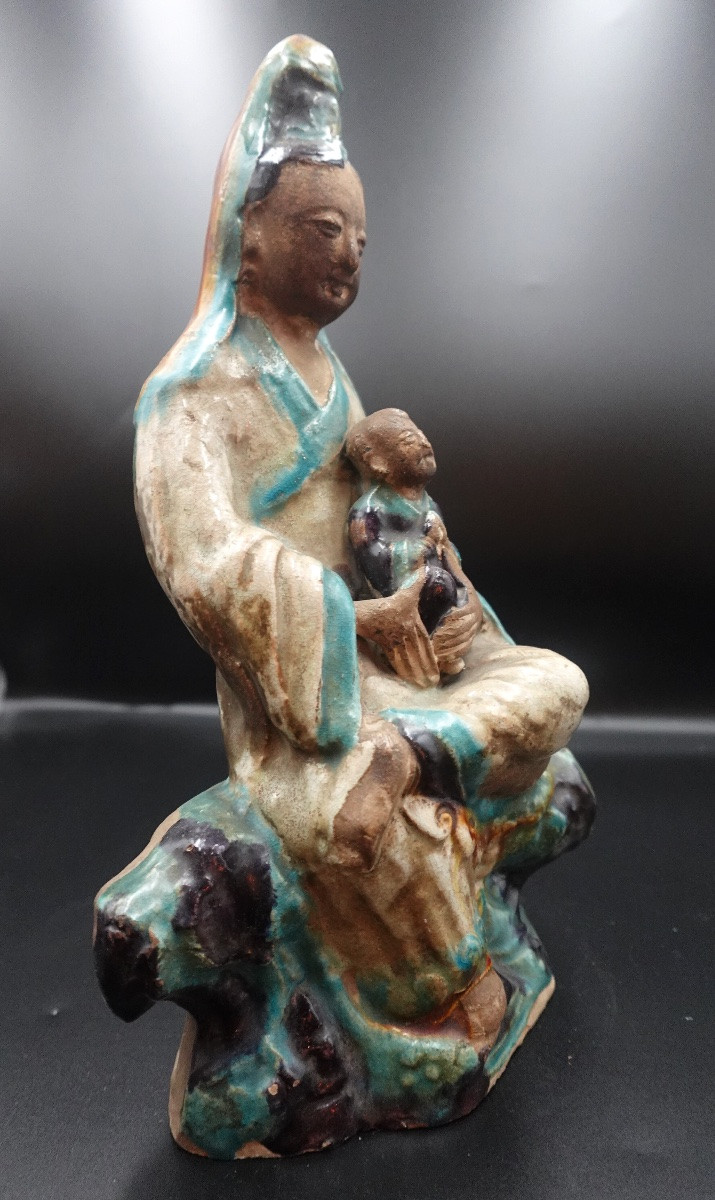 Chine, fin de la dynastie Ming - Guanyin à l’Enfant-photo-3