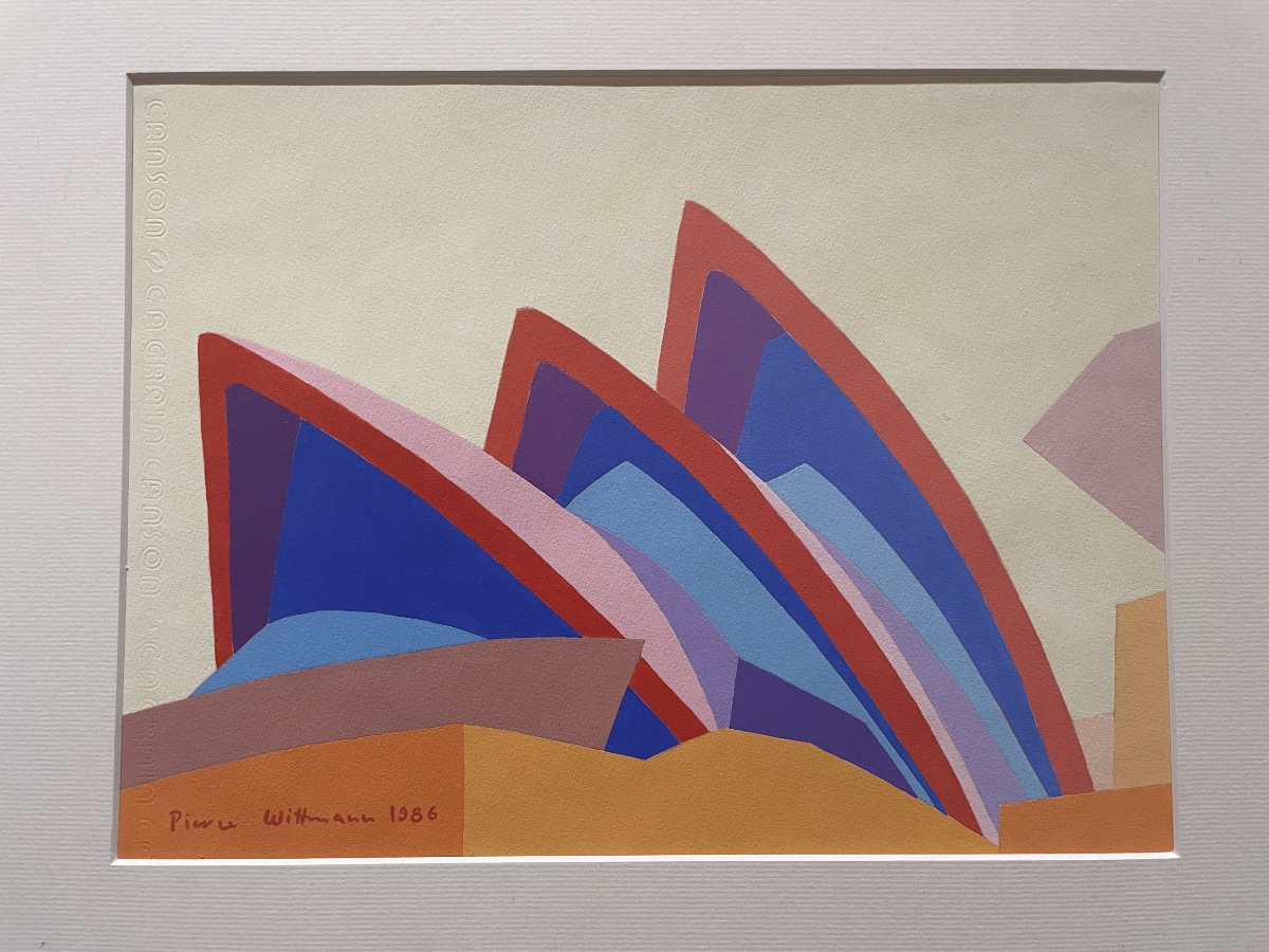 Pierre Wittmann.  The Sydney Opera House. Dated 1986, Signed. 
