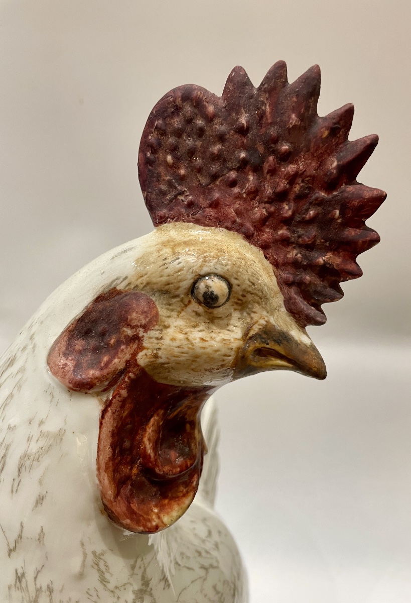 Pair Of Chinese Porcelain Roosters -photo-4