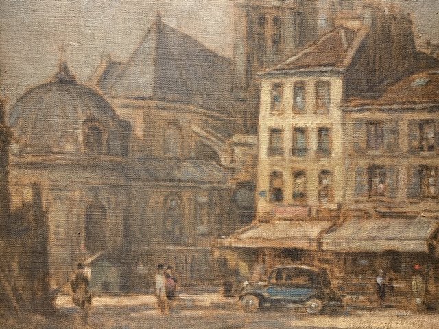 Louis Willaume (1874-1949), L'église Saint-laurent à Paris-photo-2