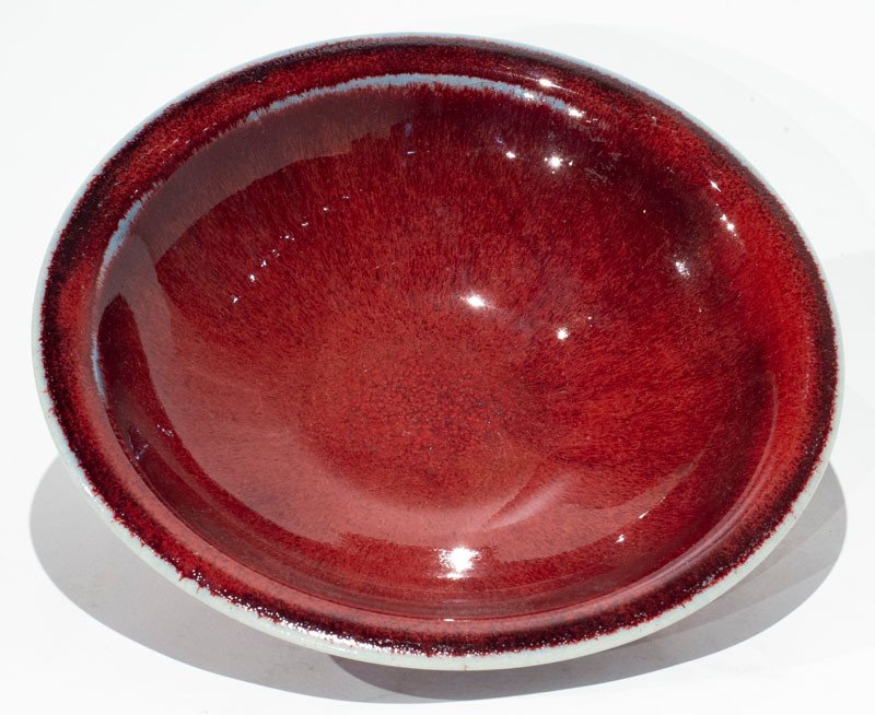 Red “ Oxblood ” Contemporary Ceramic Cup / Ox Blood Color-photo-2