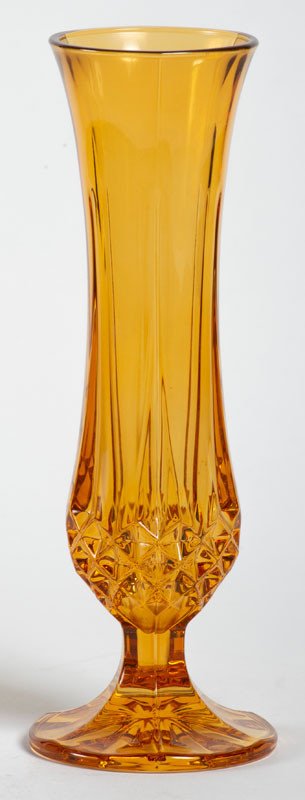 Vase Soliflore En Verre Orange
