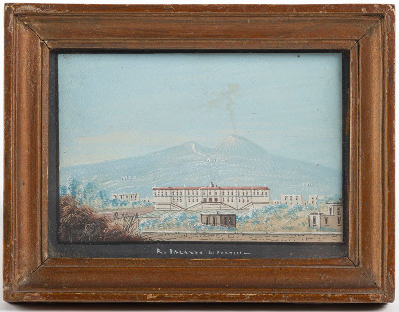18th Century Italy - Suite Of Gouaches Representing Views Of Naples And Pompeii-photo-4