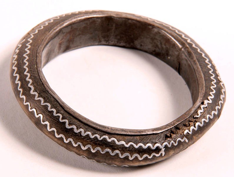 Mauritanie – Bracelet En Corne Et Argent