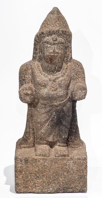 14ème- 15ème Siècle : Indonésie, Sculpture Représentant Shiva Debout 