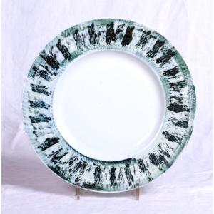 Patrick Audevard (born In 1957) - Important Signed Dish In Limoges Porcelain