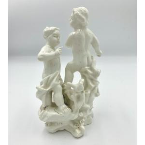  Soft Porcelain Group From Orléans - Ares And Venus - 18th Century 