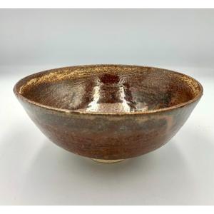 Mami Kanno (20th Century) - Brown Porcelain Stoneware Bowl