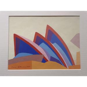 Pierre Wittmann.  The Sydney Opera House. Dated 1986, Signed. 