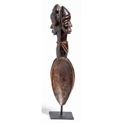 Baule / Baoulé Culture Ivory Coast - Double Spoon With Faces