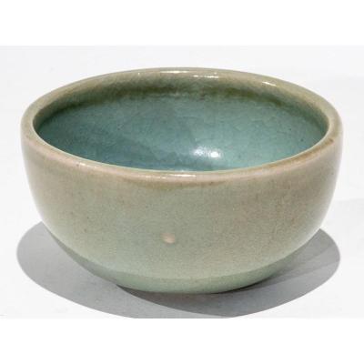 Small Celadon Green Contemporary Ceramic Bowl Or Cup