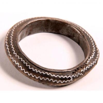 Mauritanie – Bracelet En Corne Et Argent