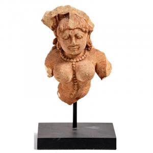 Inde 10ème Siècle / 13ème Siècle - Statuette d'Une Apsara Dans Le Style Médiéval Indien