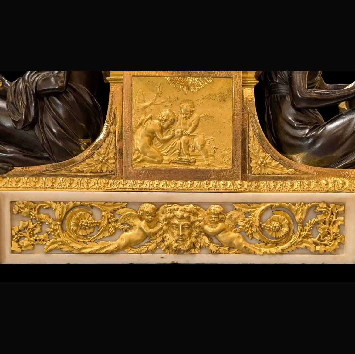 Pendule à l'étude d'époque louis XVI-photo-4