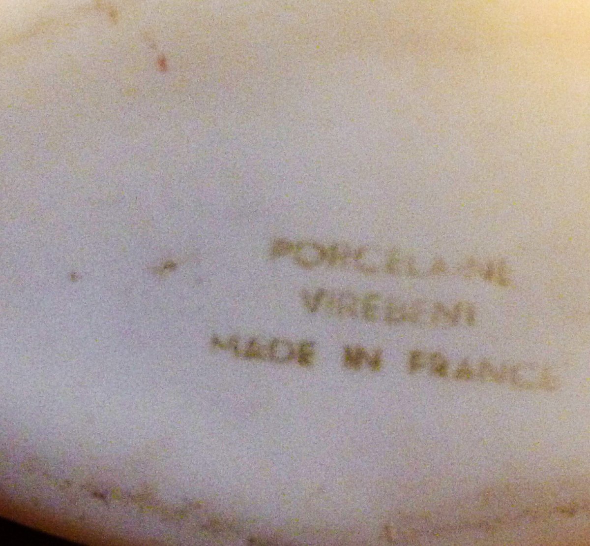 Vase "lentille", porcelaine Virebent, années 70/80-photo-4