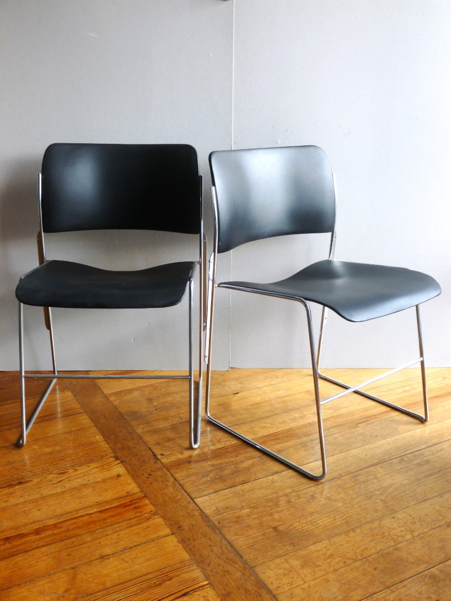 Chaises Modèle GF40/4 de David Rowland, 1970s, Set de 2