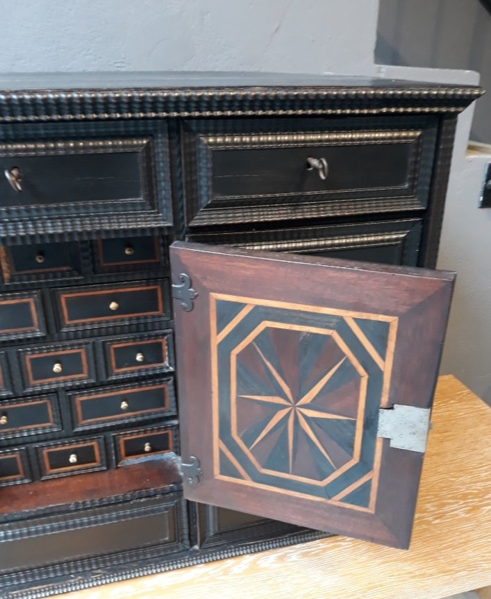 Cabinet In Ebony 17th Century-photo-1