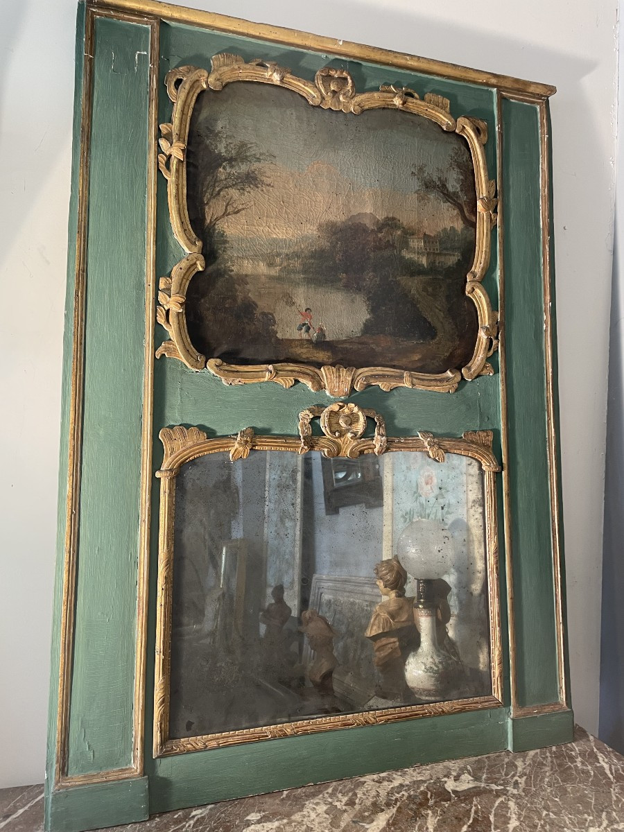 Painted Trumeau, 18th Century -photo-1