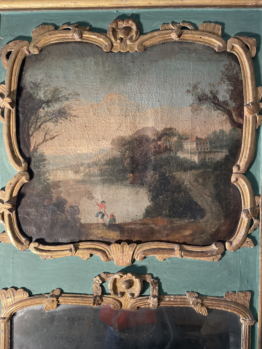 Painted Trumeau, 18th Century -photo-2