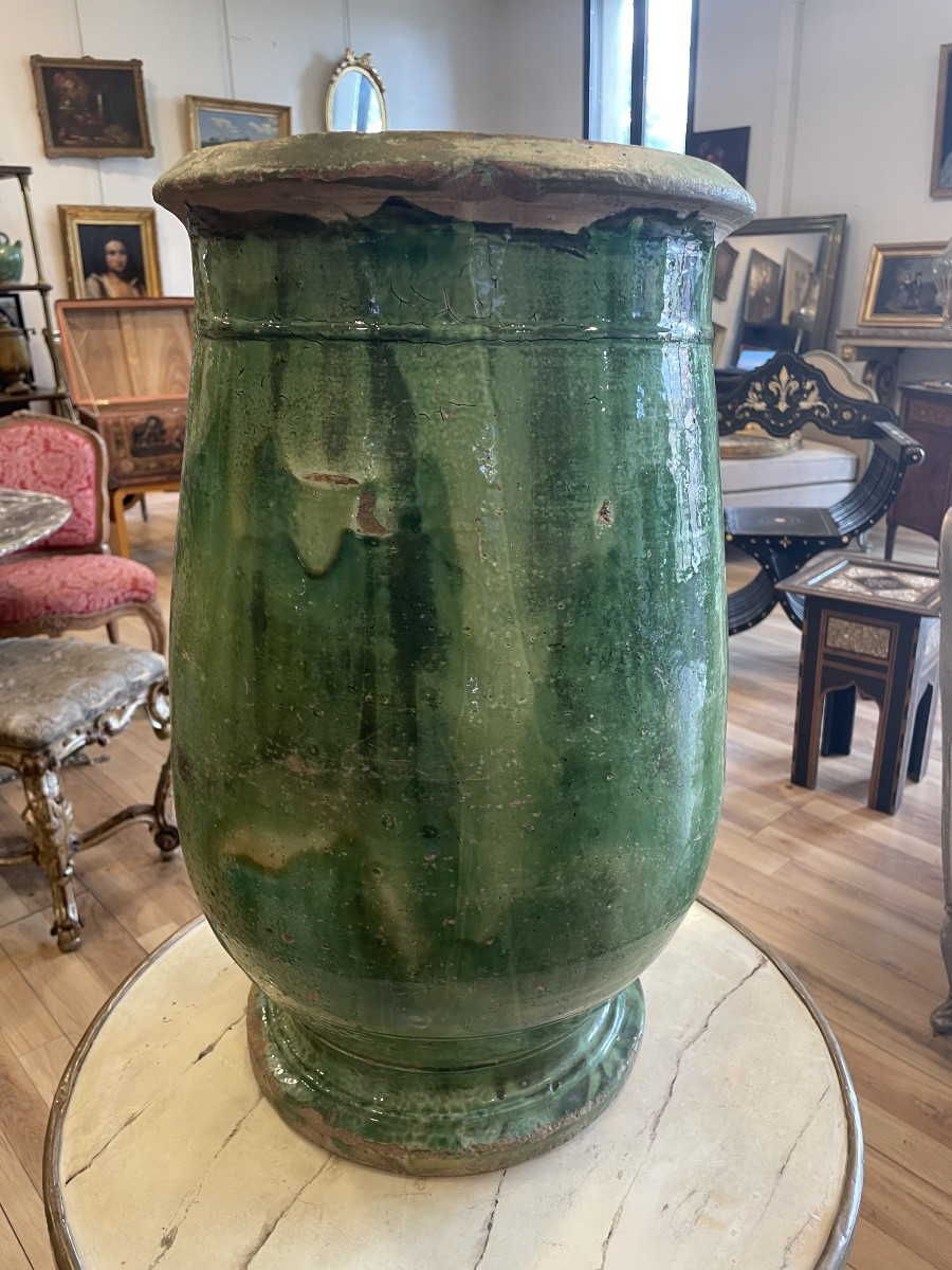 19th Century Glazed Terracotta Jar (tornac)
