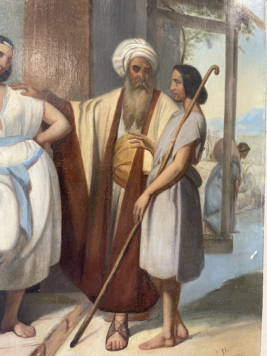 Biblical Scene Painting On Canvas -photo-2