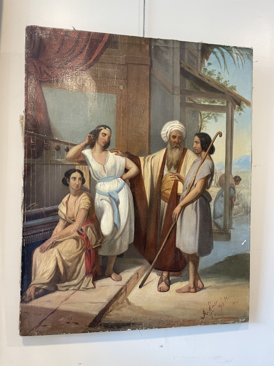 Biblical Scene Painting On Canvas -photo-4