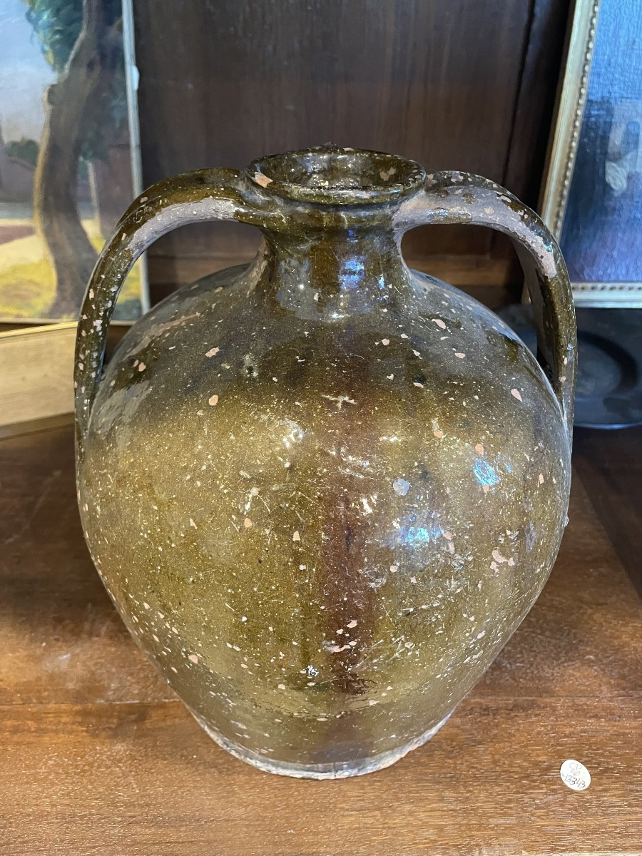Poterie Jarre à huile de noix centre de la France -photo-2