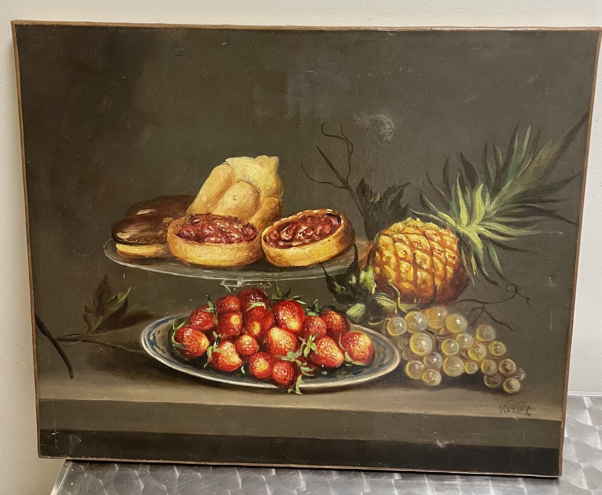 Nature morte au Fruits époque 1900-photo-3