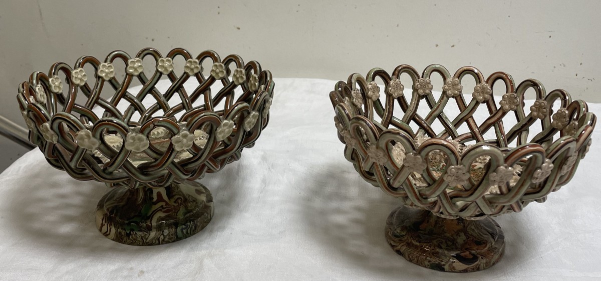Pair Of Braided Pichon Cups Used