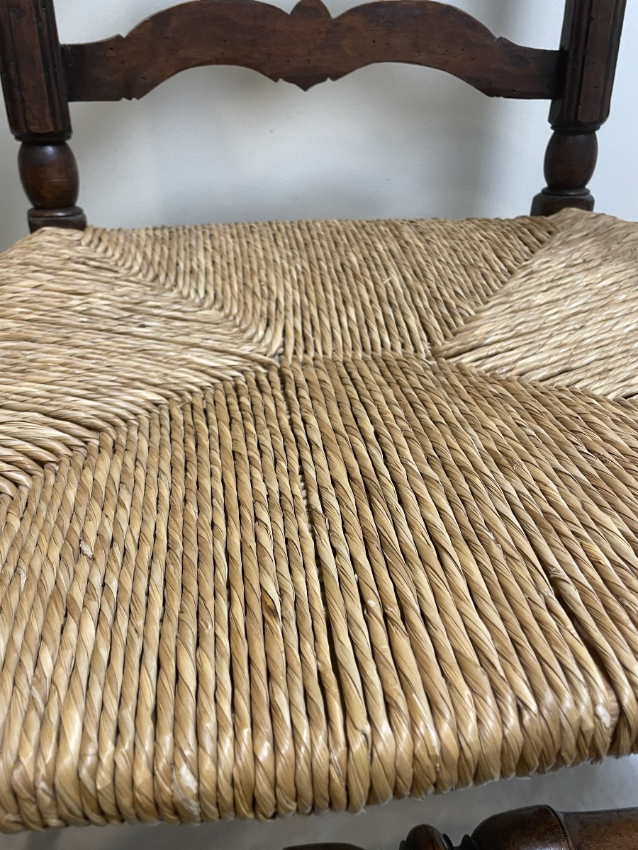 Provençal Straw Armchair From The 18th Century-photo-1