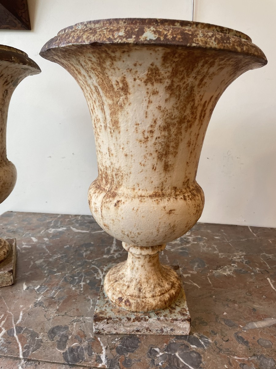 Rare Set Of Five 18th Century Medici Vases -photo-3