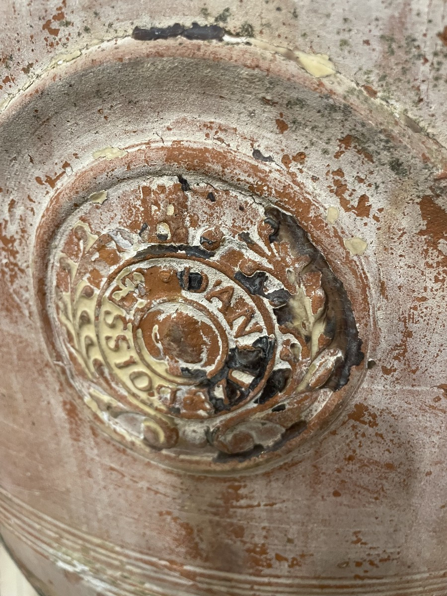 Vase D" Anduze début XIX  éme signé Boisset -photo-2