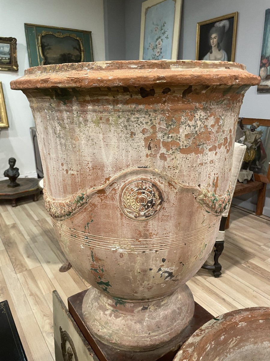 Vase D" Anduze début XIX  éme signé Boisset -photo-4