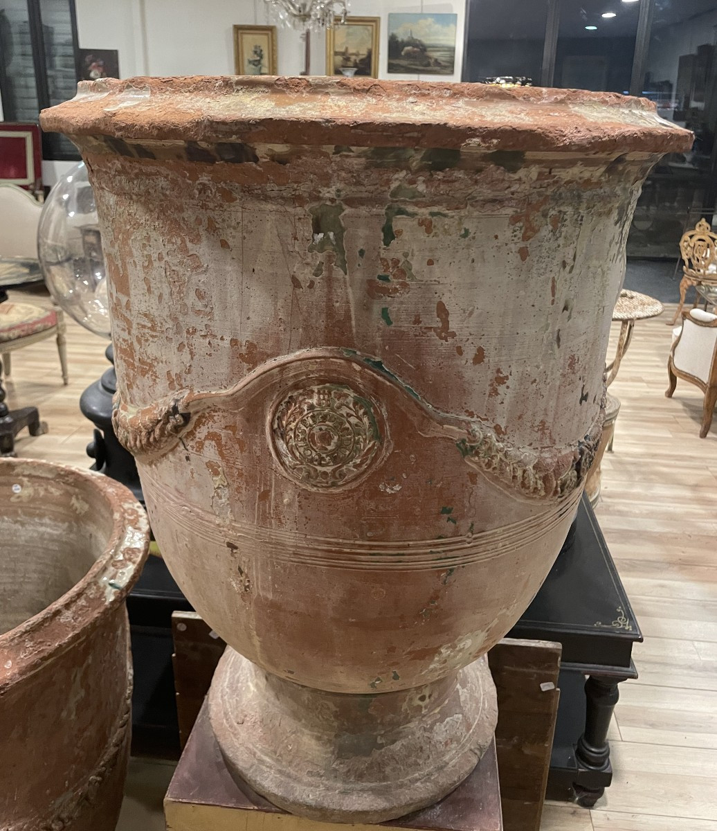 Vase D" Anduze début XIX  éme signé Boisset 