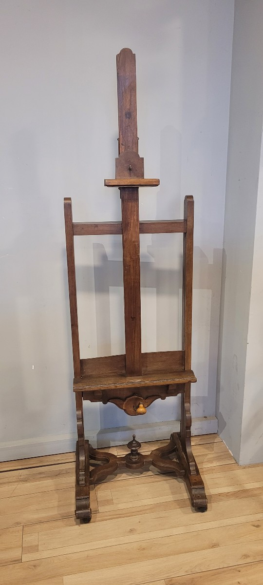 Chevalet  d'Atelier XIX ème en noyer -photo-2