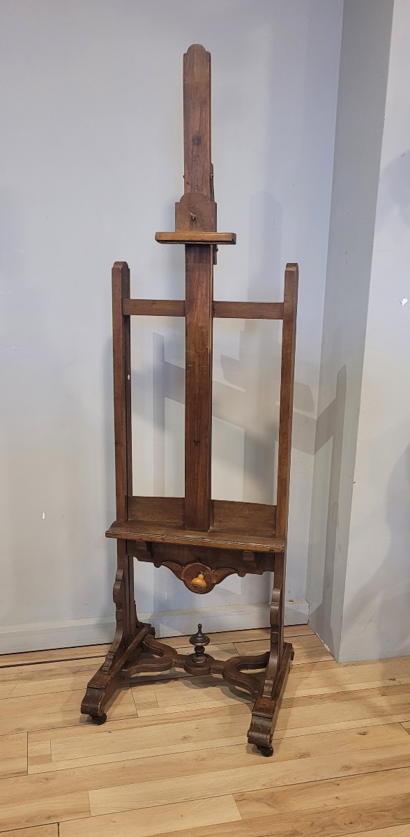 Chevalet  d'Atelier XIX ème en noyer -photo-4