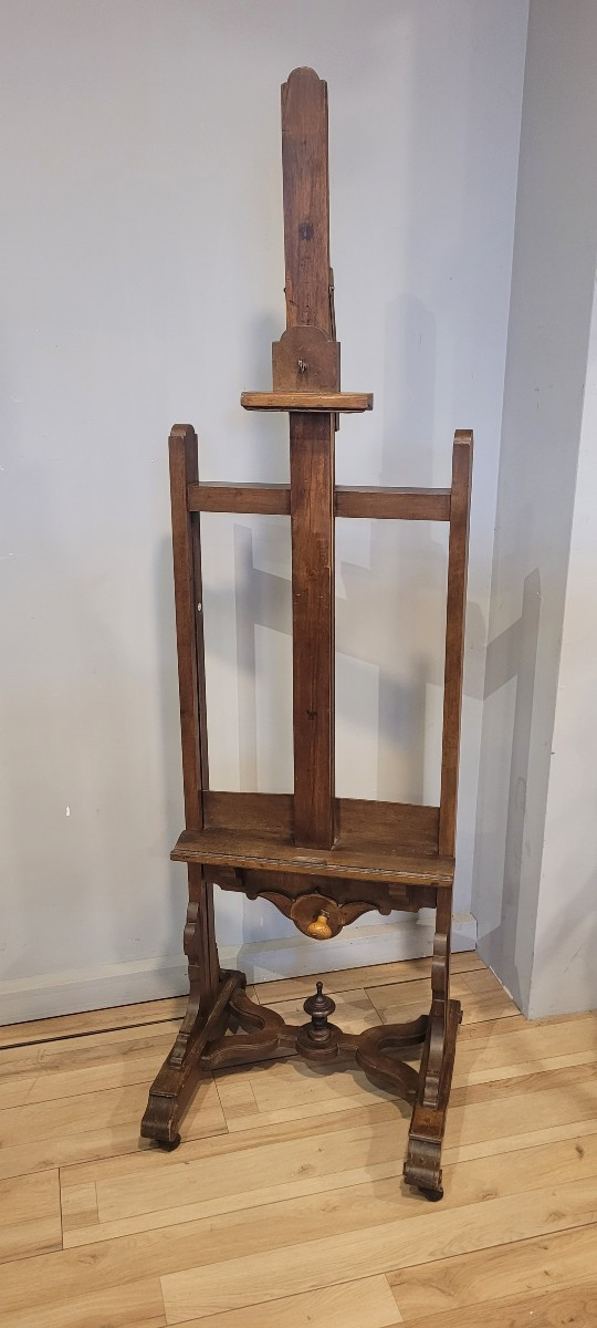 Chevalet  d'Atelier XIX ème en noyer -photo-1