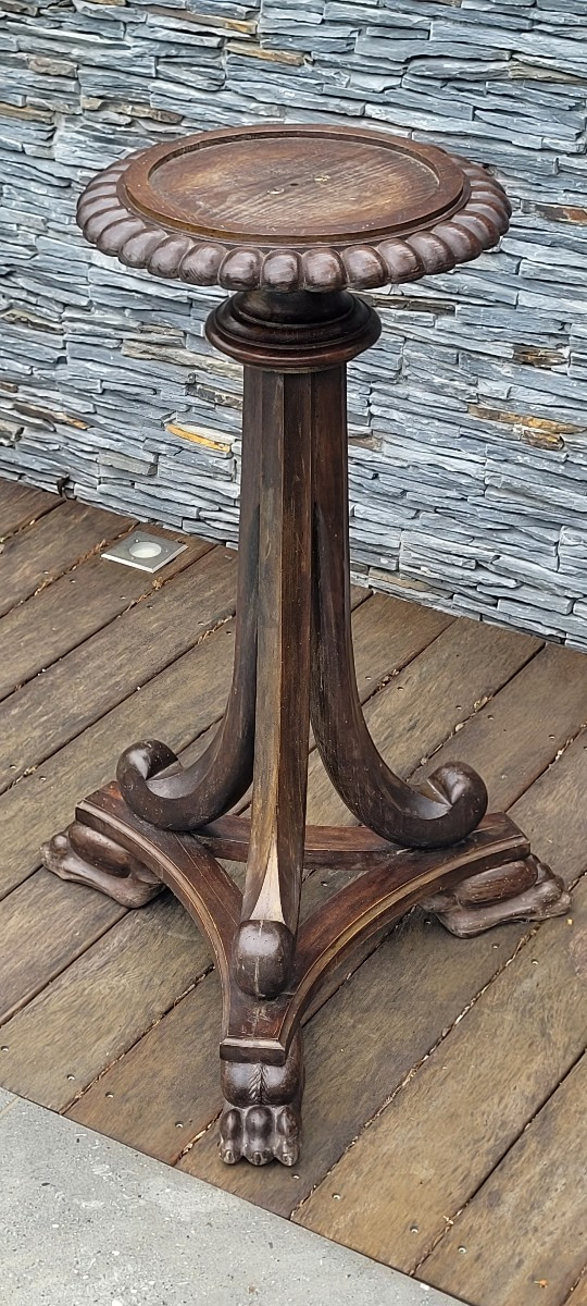 Tripod Stool With Claw Feet, 19th Century