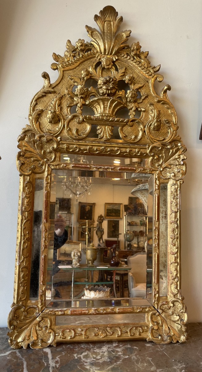 Gilded Wood Mirror Regency Period XVIII Century