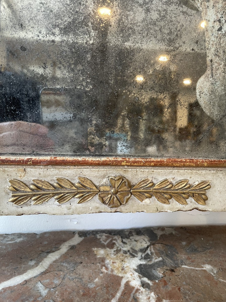 Painted Directoire Trumeau From The 18th Century-photo-1