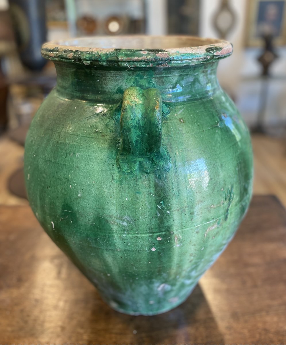 Green Tornac Vase, 19th Century -photo-2