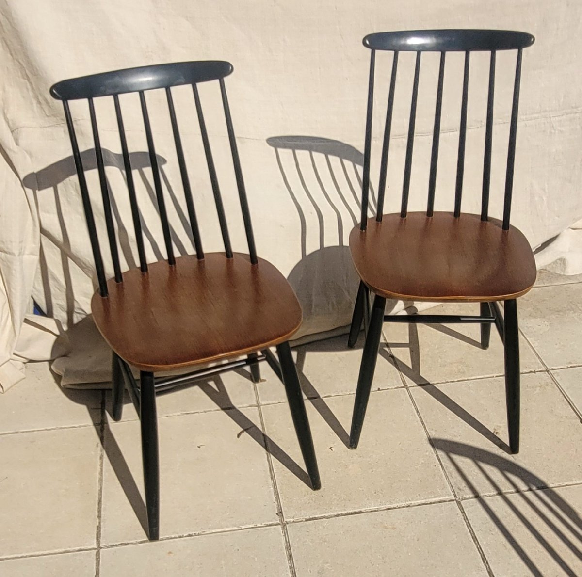 Suite de 6 Chaises Scandinaves Ilmari Tapiovaara années 60-photo-2