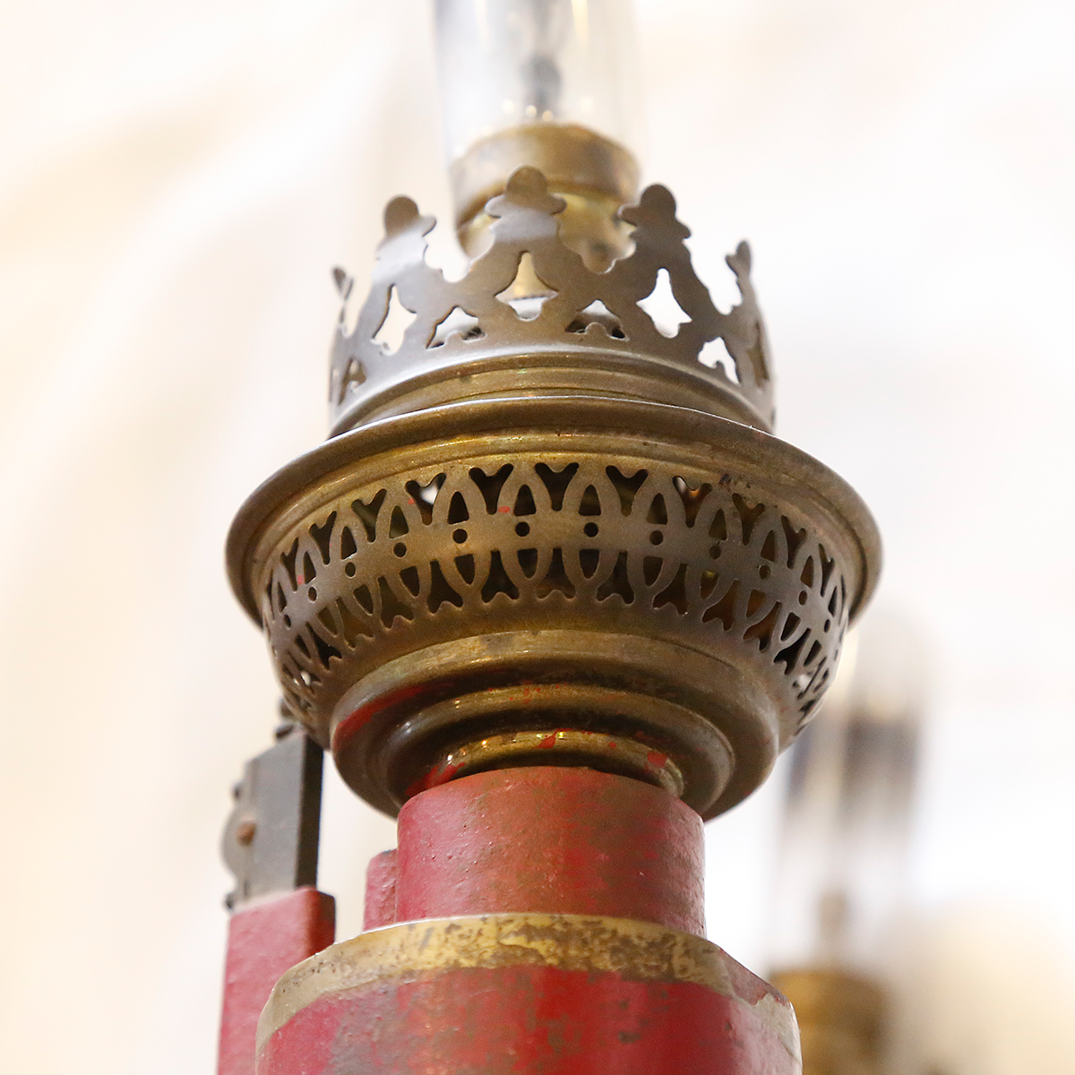 A Tole Metal Chandelier 1940s-photo-1