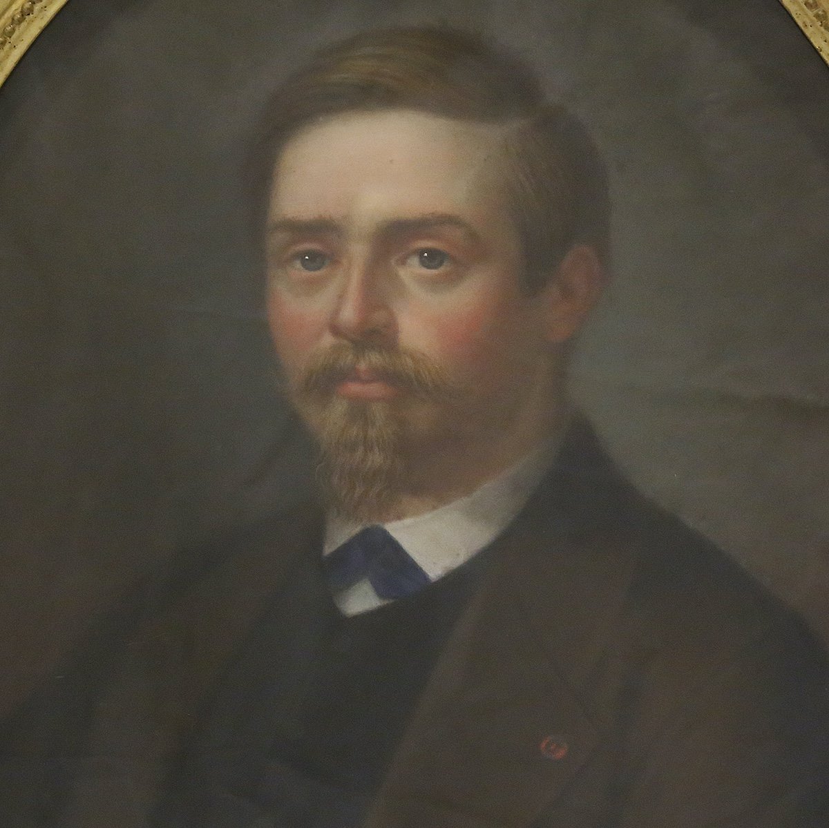 A Pair Of 19th Century Pastel Portraits-photo-1
