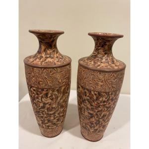 Pair Of Pichon Uzés Vases