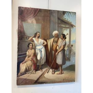 Tableau  Scéne Biblique  Sur Toile 