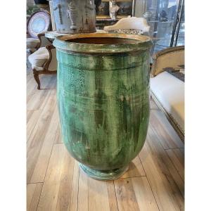 Jarre  Tornac  Anduze en terre cuite  vernissé  époque XIX éme  