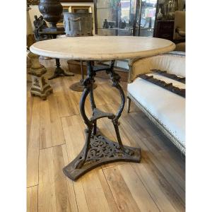 Gueridon en fonte de jardin époque 1880 