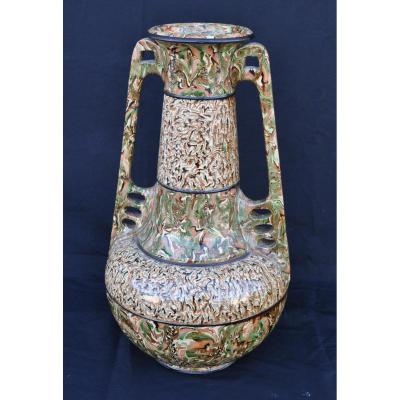 Grand Vase De Pichon Vers 1900