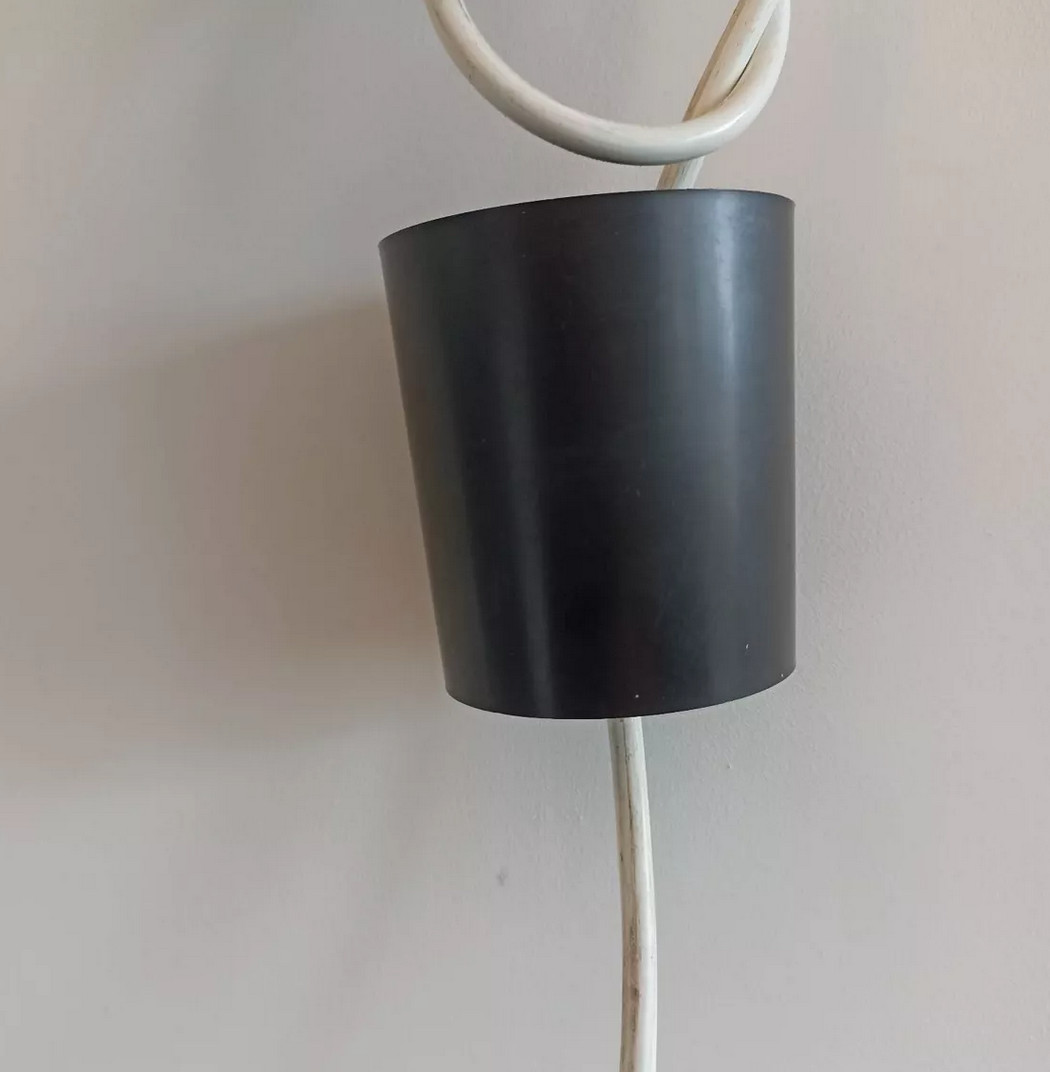 Suspension Des Années 70 En Opaline -photo-4